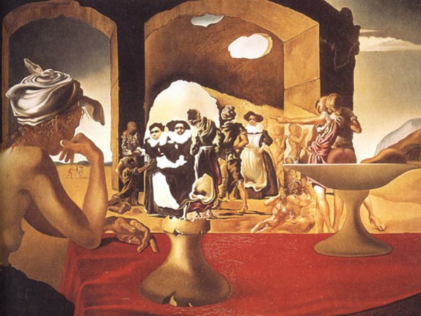 Рынок рабов с явлением невидимого бюста Вольтера, 1940