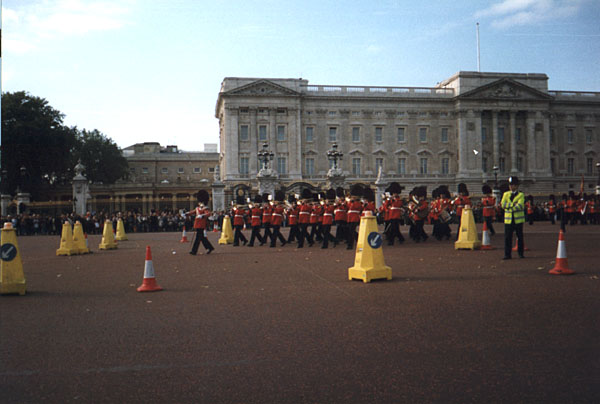 Change of the royal guard. Buckingham Palace, London