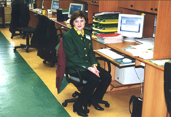 Wearing uniform at The Siberian Fair